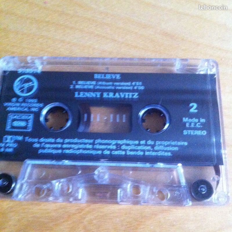 K7 audio 2 titres believe de lenny kravitz (image 3)