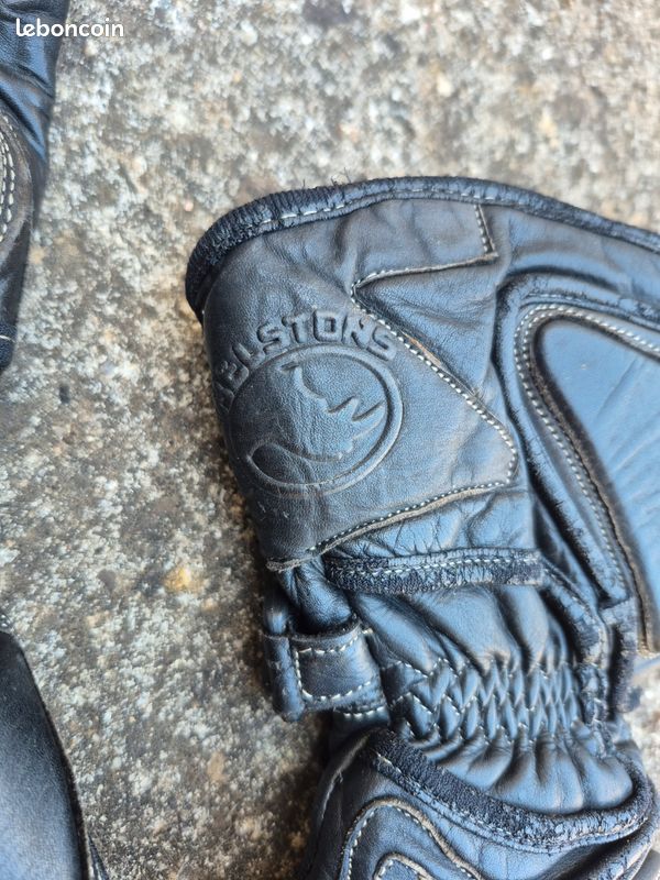Gants moto mi saison carbone Helstone (image 3)