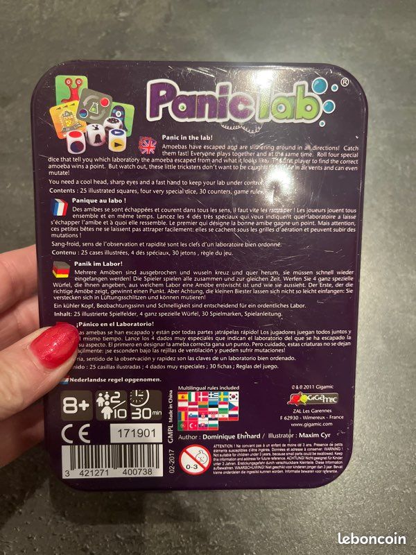 GIGAMIC – Panic Lab – Juego De Ambiente Con Animales – Rápido Y Divertido – Ideal Para Niños