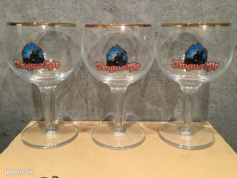 3 verres à bière Belge AUGUSTIJN de 33cl + 3 verres à bière LUPULUS de 50cl (image 3)