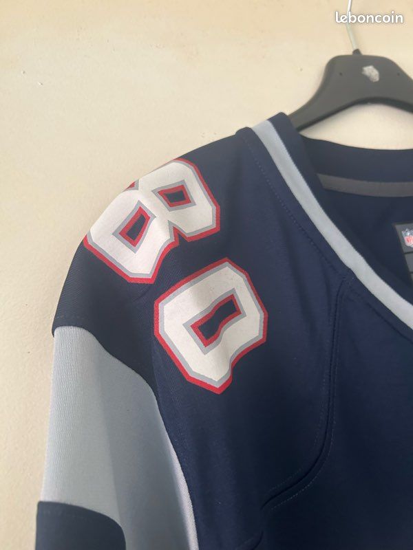 Maillot NFL Danny Amendola #80 New England Patriots Nike On Field Signé Taille L (image 7)