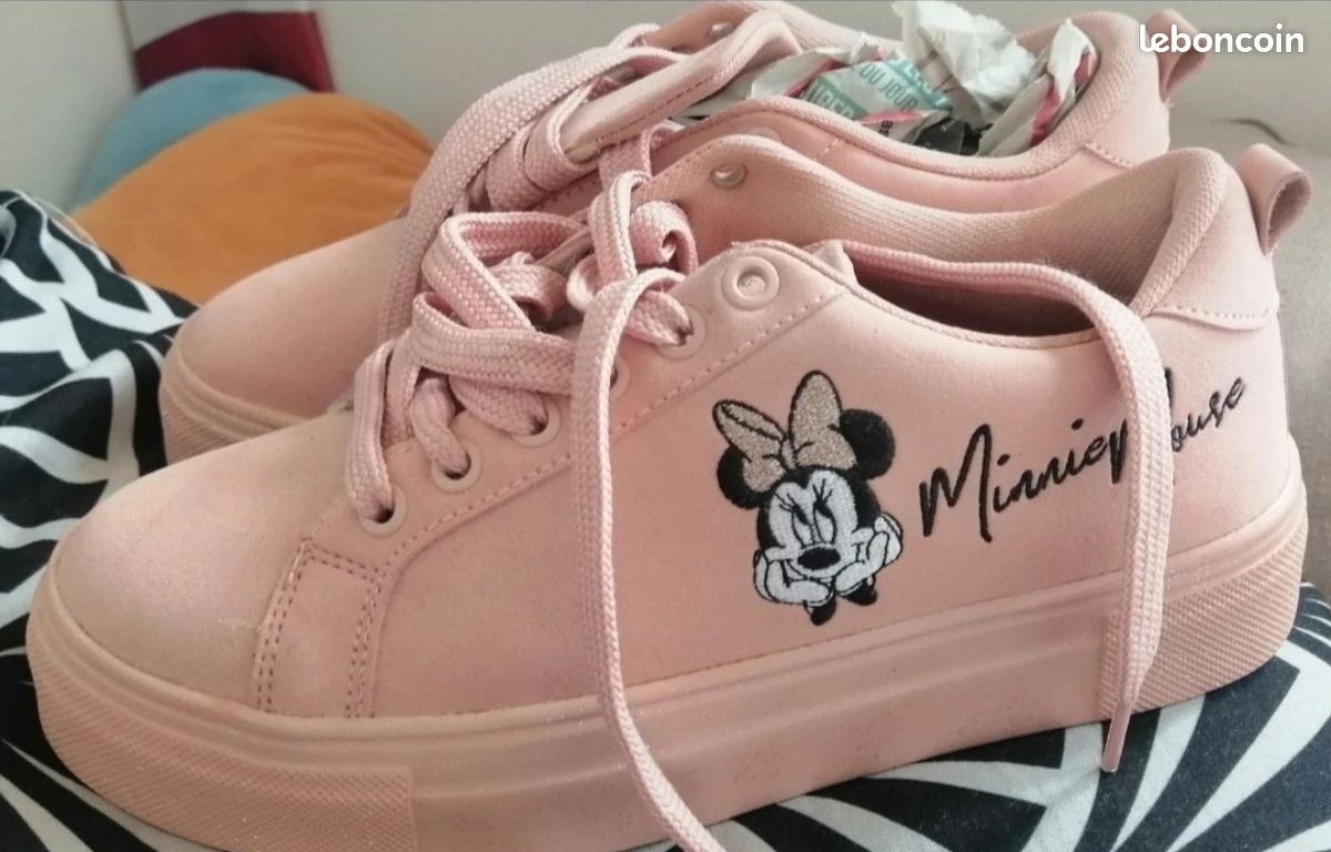 Minnie Mouse Chaussure Fille Primark Basket Nubuck Minnie Mouse P