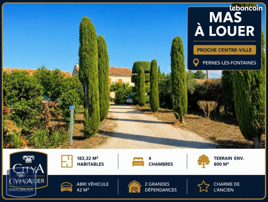 Maison 7 pièces 182 m² · à Pernes-les-Fontaines · 182 m² · 1 499 €/mois