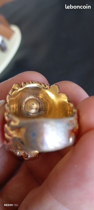 Authentique bague tête de lion Gucci Montres Bijoux