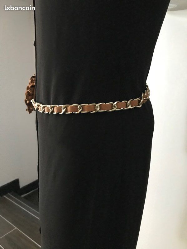 Ceinture à boucle fleur 80 cm- evaloire (image 3)