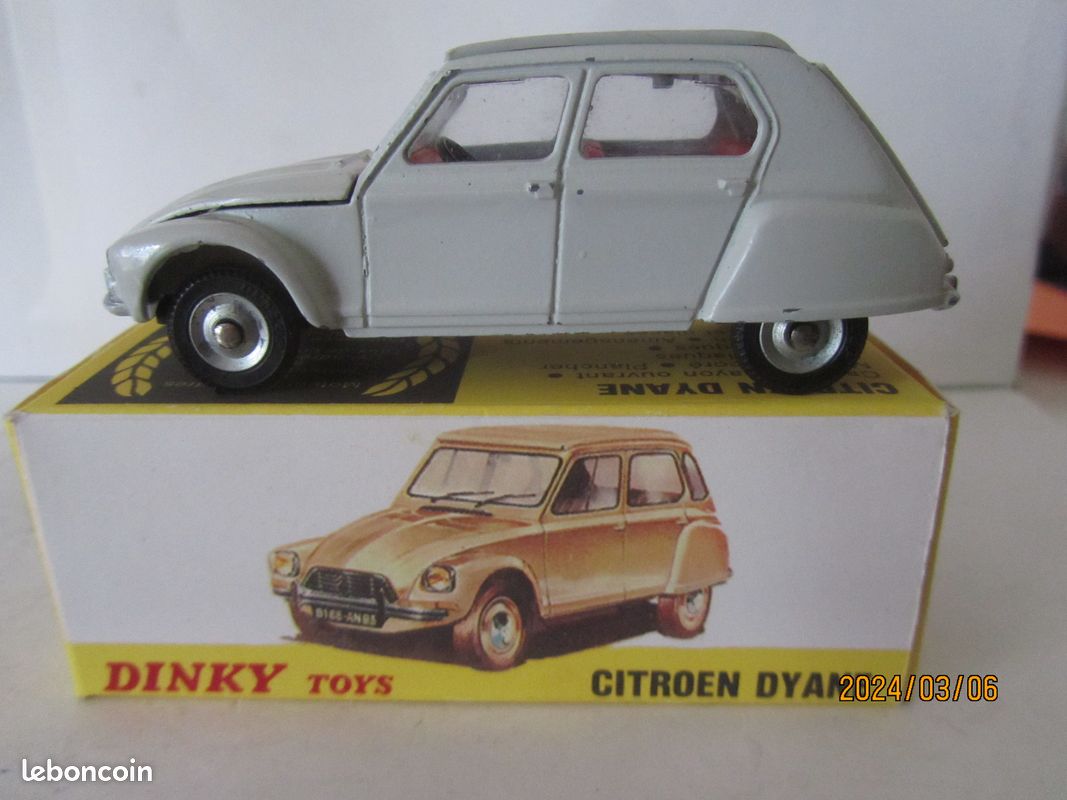 536S 1968'S Dinky-Toys 1413 Spagna Scatola Vuota Solo D' Origine Citroën Dyane