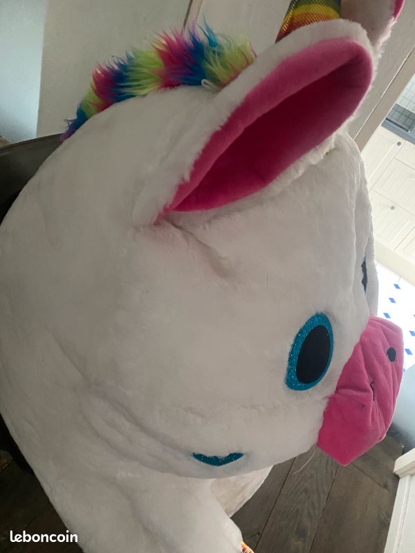 Licorne blanche Belly Buddy XXL peluche (image 6)