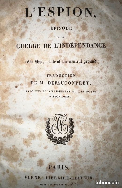 Oeuvre de Fenimore COOPER - 17 volumes édition originale 1830 à 1841 (image 6)