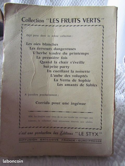 (2351) livre « Les amants de sable » Collection les fruits verts (image 9)