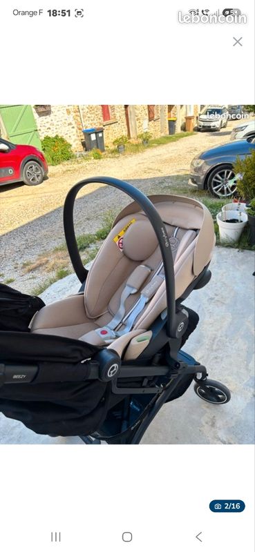Poussette cybex beezy et cosy cloud g (image 2)