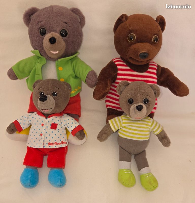 Lot de peluches Petit ours brun -Bayard Jemini Jeux Jouets