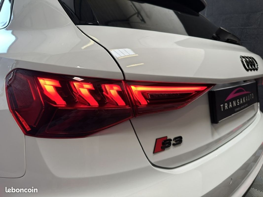 AUDI S3 SPORTBACK TFSI 310 S tronic 7 Quattro FRANCAISE/1ER MAIN/SUIVI AUDI/T.O/MATRIX/MEPLAT/SIEGES DINAMICA/LED MULT (image 10)