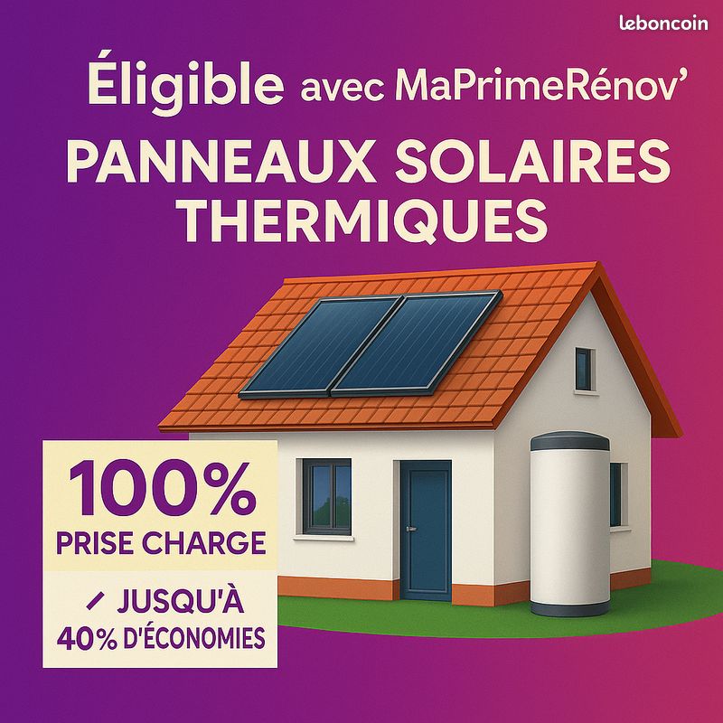 Panneaux solaires thermiques pour maison avec aides (image 1)