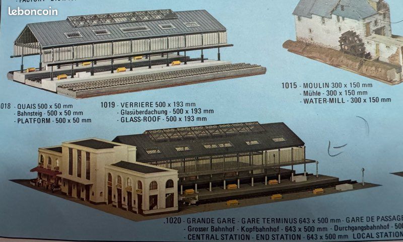 Maquette Jouef à Monter - Grande Gare Complète 1039 - Échelle HO - Neuf