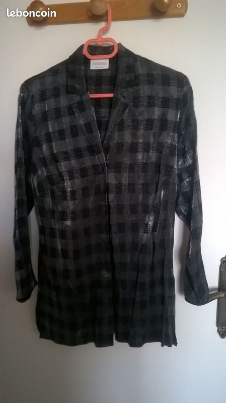 Chemisier a carreau femme TAILLE 42 (image 2)