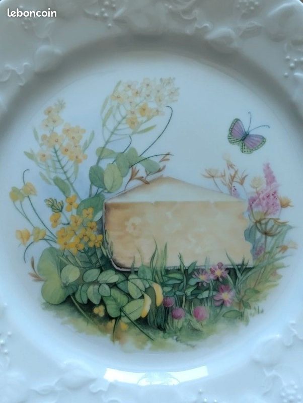Ensemble de 6 assiettes à fromage Lierre Sauvage (image 3)