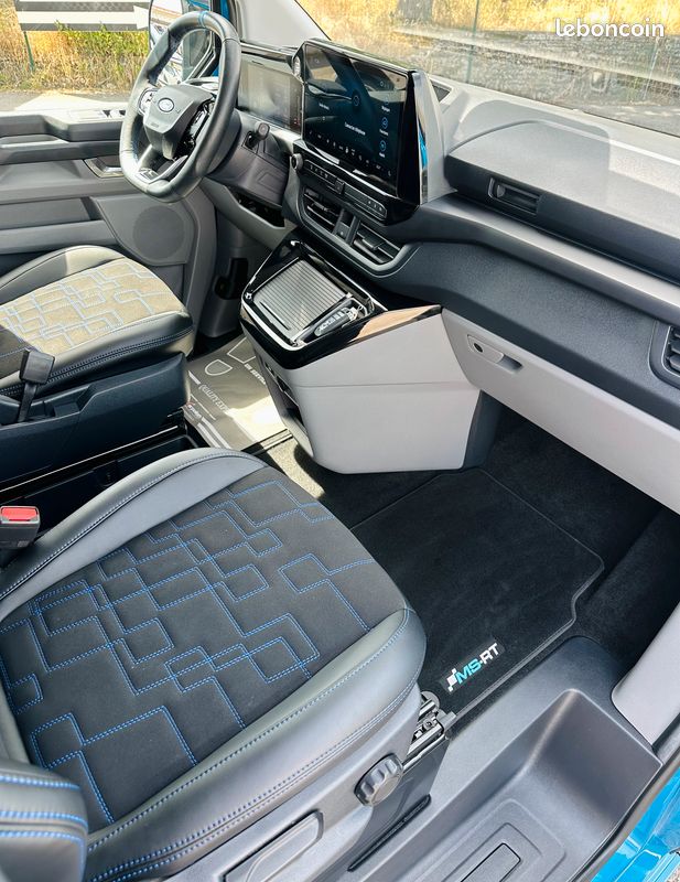 Ford Transit Custom MS-RT 2,0 ECOBLUE 170CV BVA L1 H1 CABINE APPROFONDIE GPS CARPLAY + CAMERA + ATTELAGE + DOUBLES PORTES (image 5)