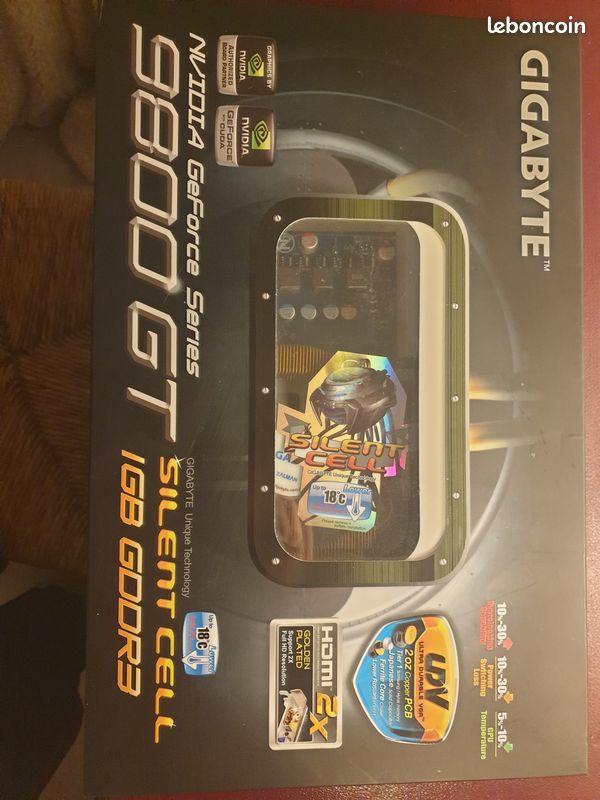 Gigabyte Nvidia Geforce 9800 GT Silent Cell 1gb/256bit (image 4)