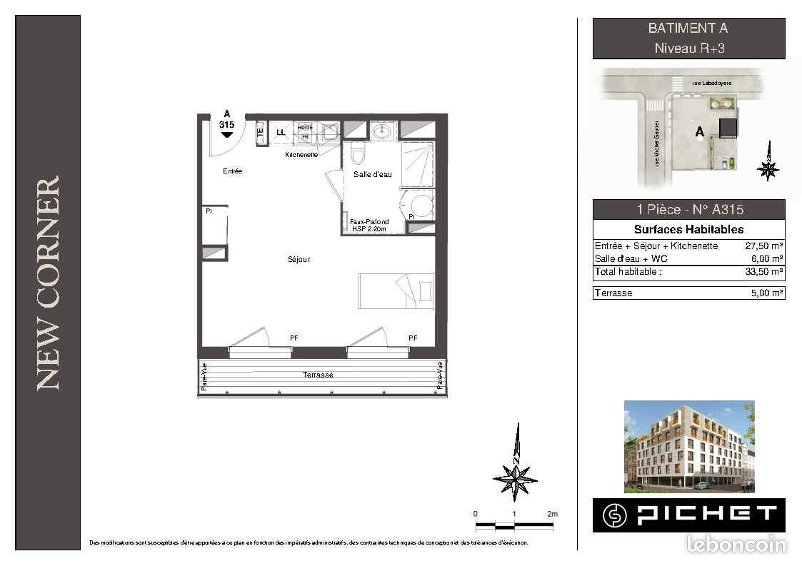 Appartement 1 pièce 33 m² · à Le Havre · 33 m² · 478 €