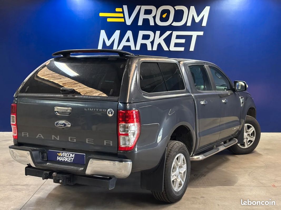 FORD Ranger 3.2 D 200ch LIMITED - 2015 - CarPlay - Suivi complet - Caméra de recul - Attelage - Sièges Chauffants (image 3)