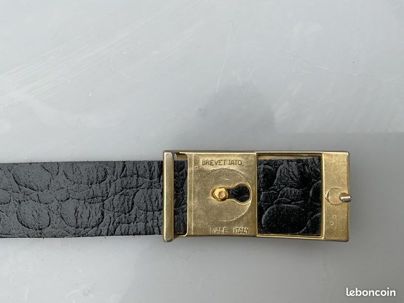 Boucle De Ceinture Vintage Moderniste Sud-Ouest En Sterling Et Cuivre/laiton, 72g