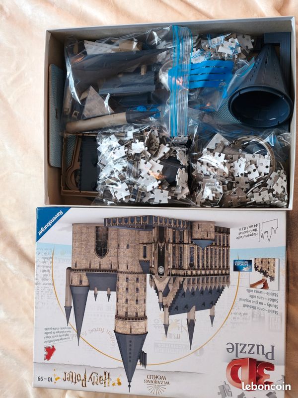 Puzzle 3D Harry Potter – Château De Poudlard Grande Salle – 540 Pièces Numérotées, Sans Colle, Accessoires Inclus – Ravensburger – Dès 10 Ans