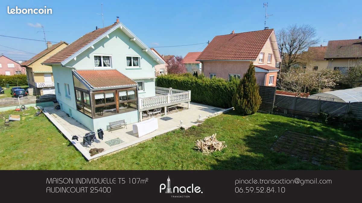 Maison 5 pièces 107 m² · à Audincourt · 107 m² · 192 000 €