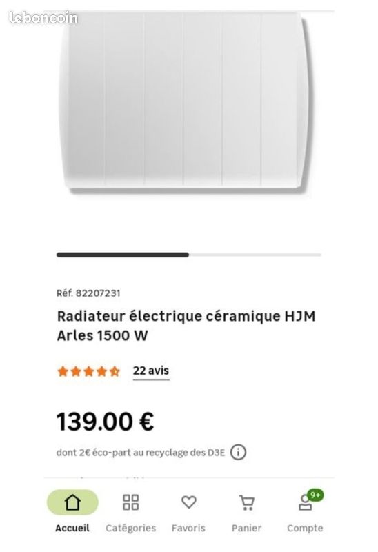 Radiateur électrique inertie céramique (image 3)