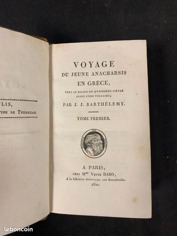 Voyage du jeune Anarcharsis en Grèce - 7 volumes (complet) - 1822 (image 2)