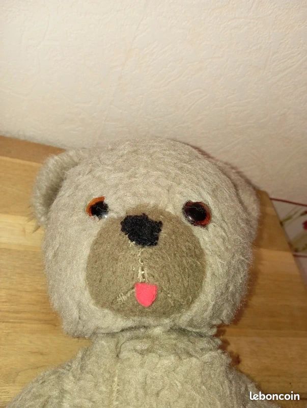 Ours en peluche vintage bras et jambes articulés - Le Grenier de Lisette
