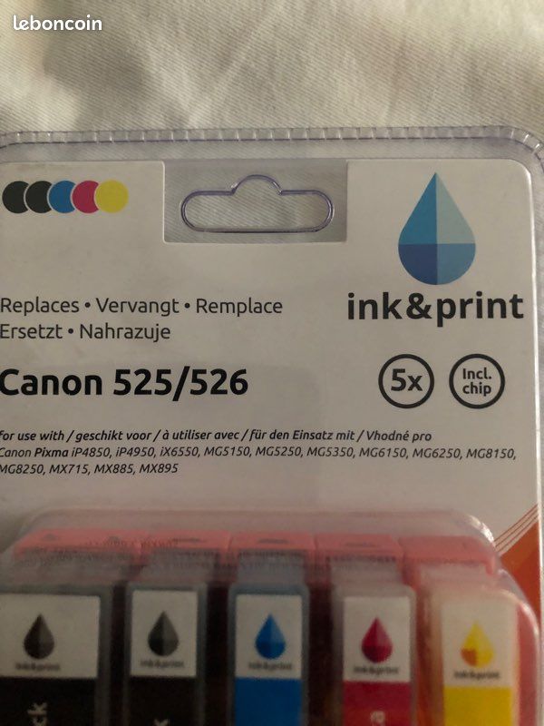 Cartouches D'encre 525 Ink Print - Compatibles, Génériques, Neuves (jamais Utilisées)