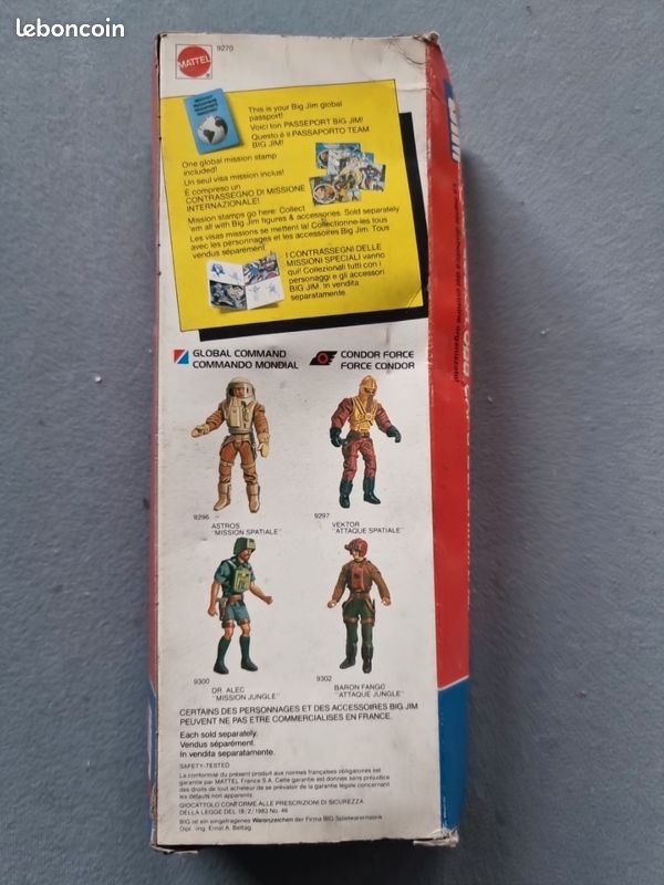 BIG JIM 9270 Professor Obb Overlord Capo Dei Criminali mai usato MATTEL 1983