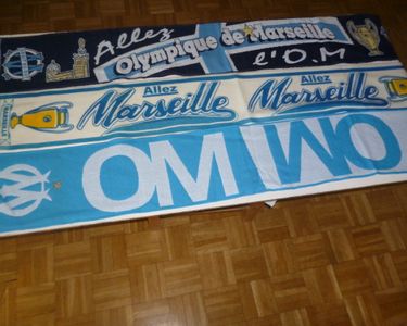 Écharpe Olympique de Marseille OM football vintage
