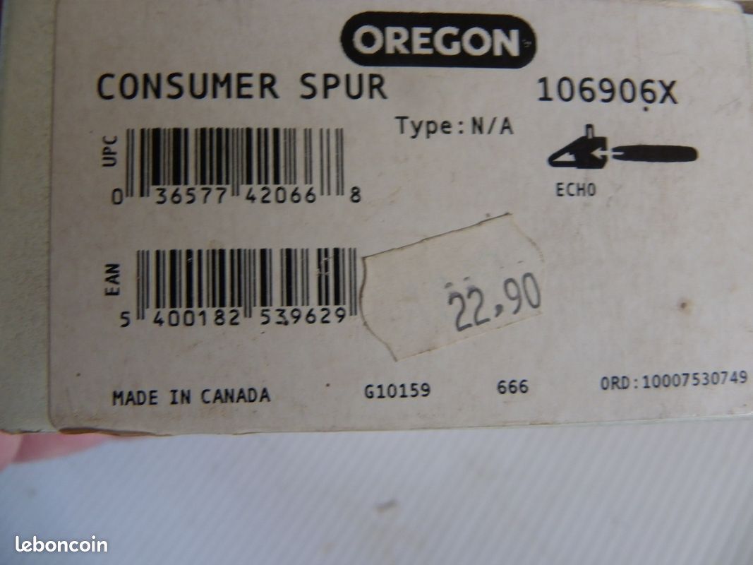 PIGNON ETOILE OREGON 106906X 3/8 d'origine pour tronçonneuse Echo 3/8 mini 6 Dents (image 4)