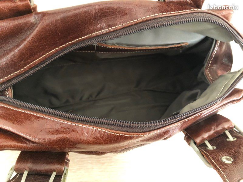 Sac à main cuir marron (image 3)