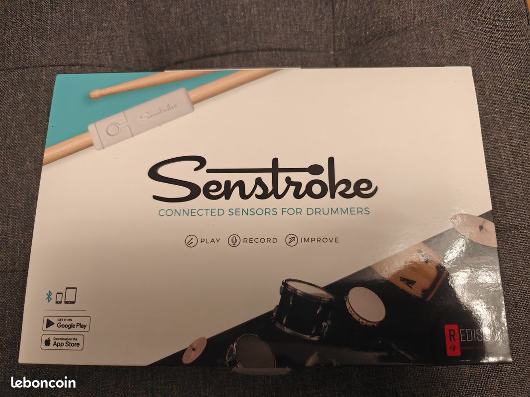 Senstroke, Pack Standard avec 4 Capteurs pour Kit de Batterie 