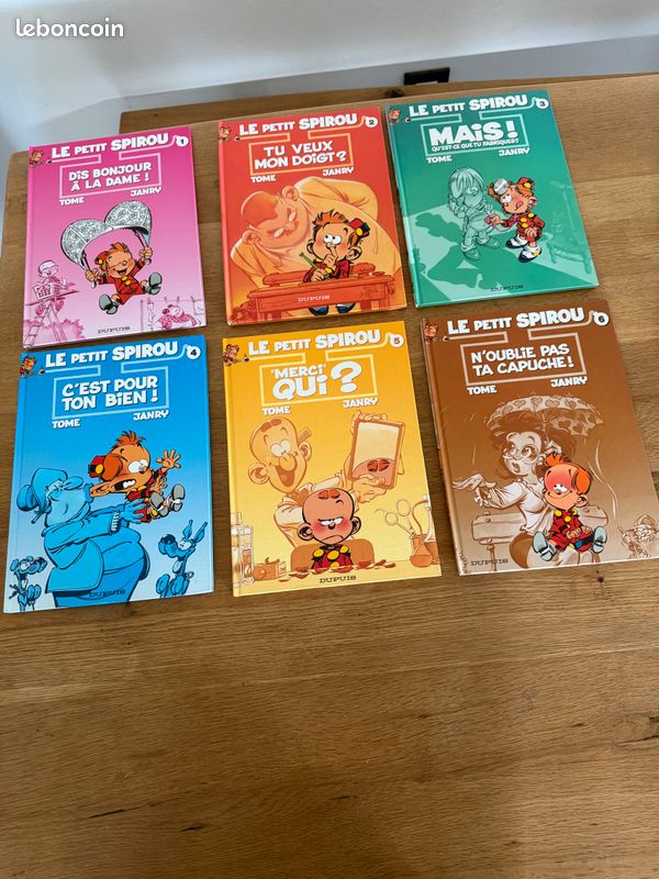 Lot 6 BD Le Petit Spirou (Dupuis) – tomes 1 à 6 – Tome & Janry – BD humour jeunesse (image 1)