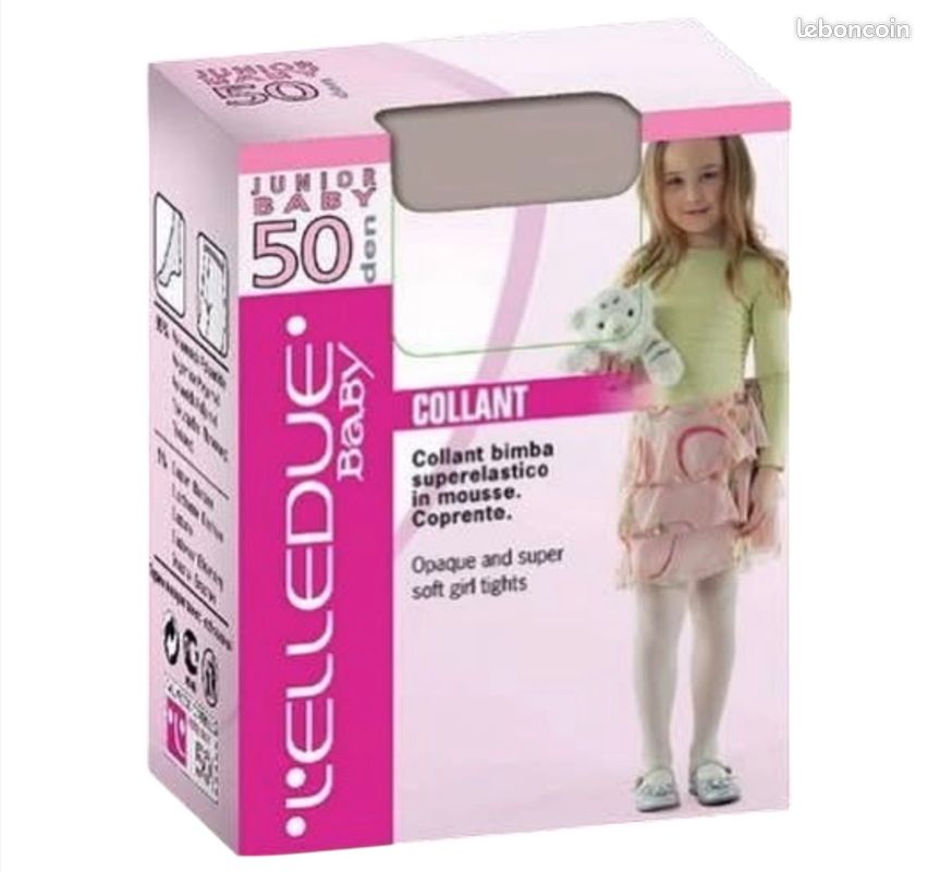Collants Junior 1-3 ans 50 Den Elledue Baby fille opaques et ultra