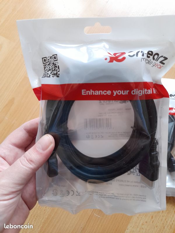 Câble HDMI 2.0 - 3 m Noir x2 (image 2)