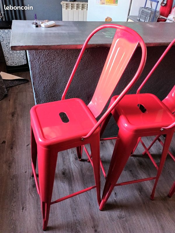 Lots de 4 chaises de bar (image 2)