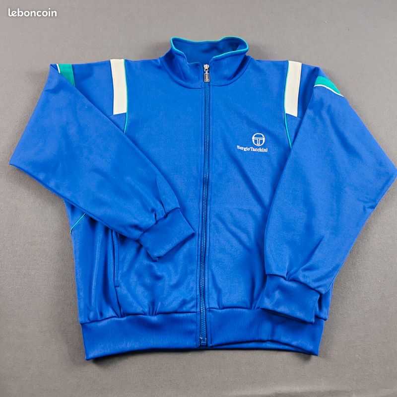 Veste de tennis en nylon sergio tacchini des années 1980