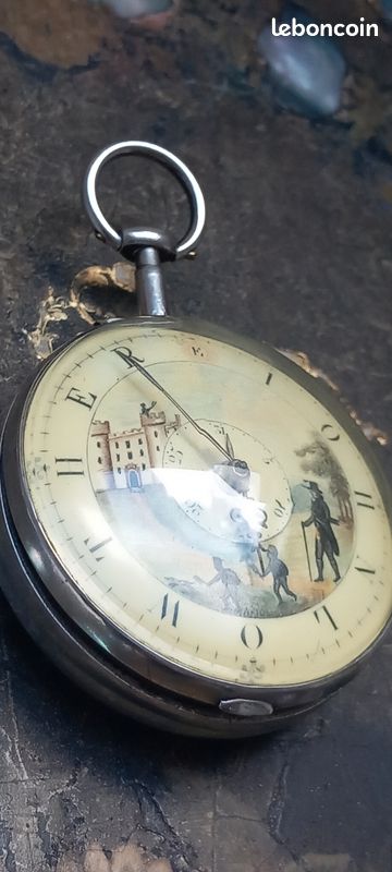 Verre De Montre Bomber Avec Coq Et Lentille Plate - Diamètre 37.9 Mm, Prêt à Monter
