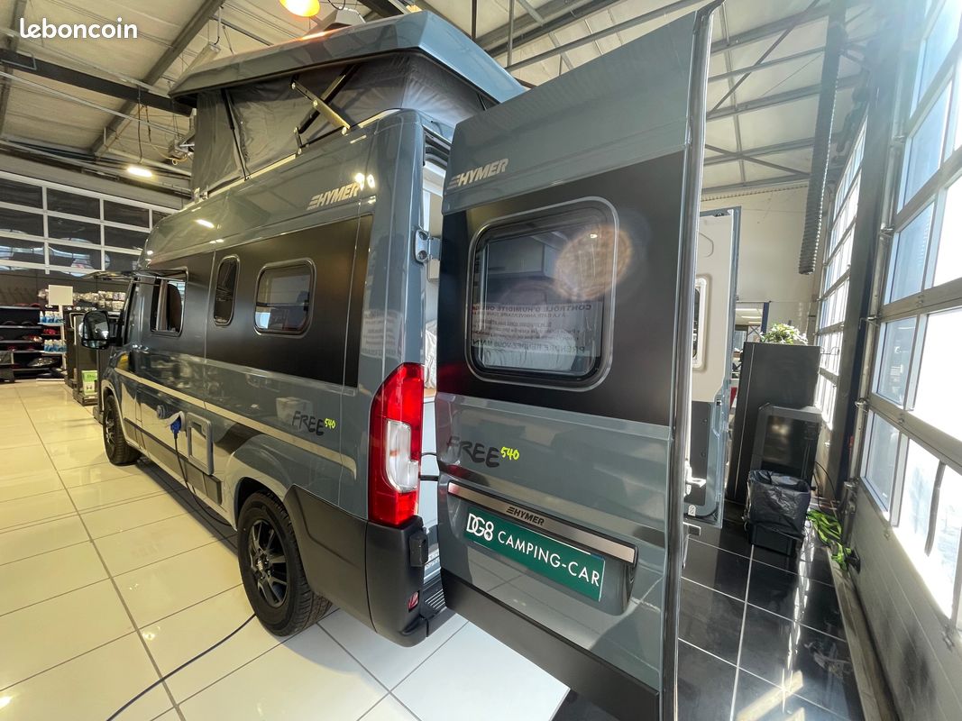 đš hymer free 540 campus toit relevable fiat ducato 2l2 140cv boite mecanique (image 4)