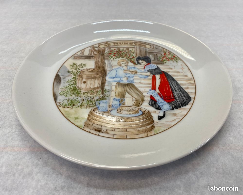 Set de 6 Assiettes à Fromage en Porcelaine – Scènes Rurales Vintage (image 5)