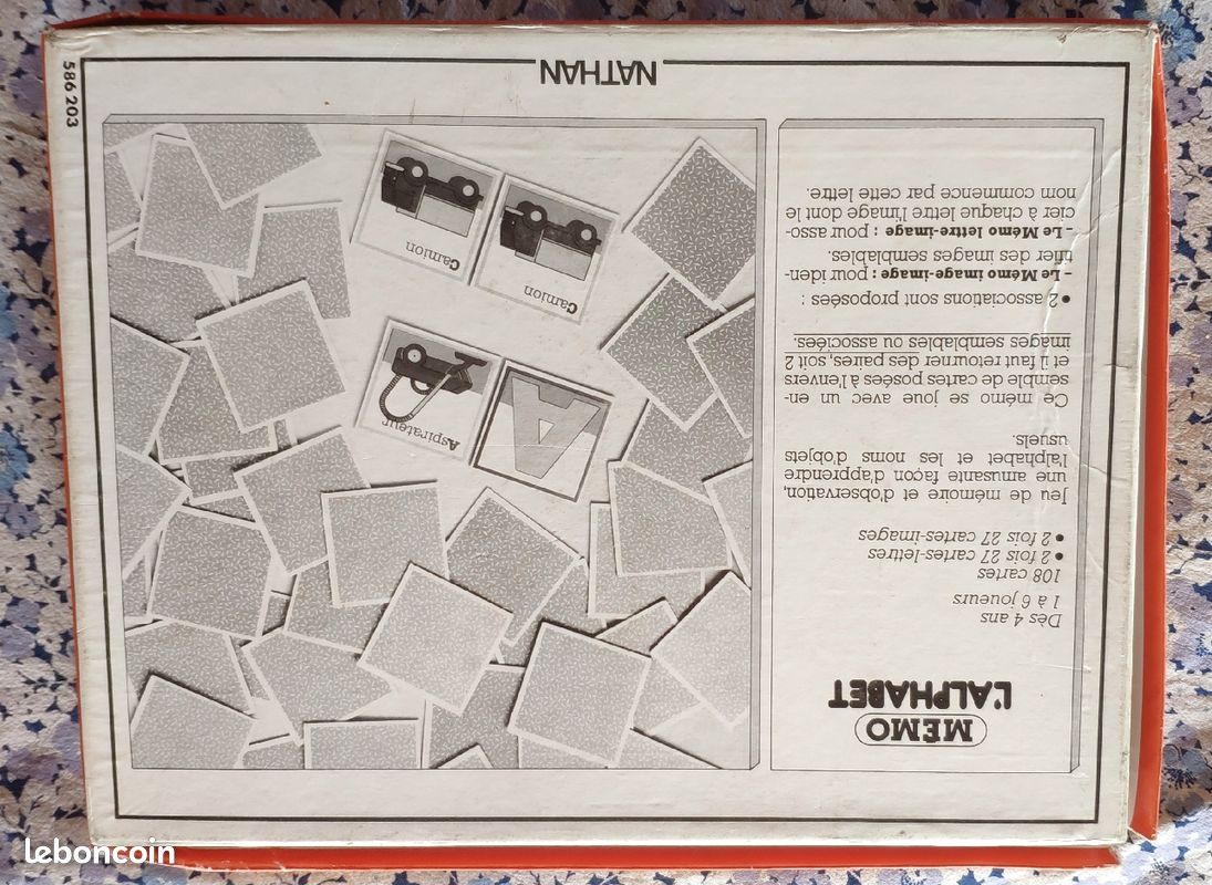 Mémo l'alphabet jeu de mémoire et d'association d'idées (image 3)