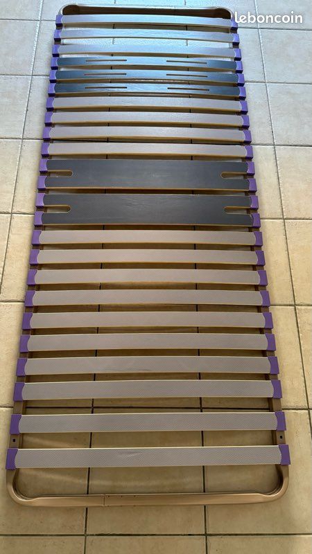 Sommiers - 2 cadres 24 lattes - 80x190 cm (image 1)
