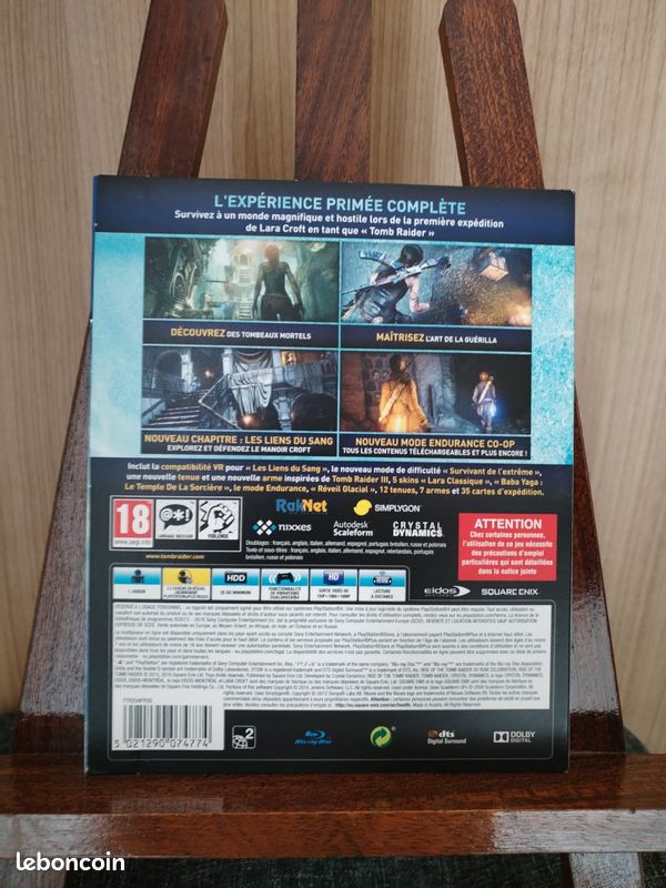 Rise Of The Tomb Raider 20ème Anniversaire - PS4 - Neuf Sous Blister - Edition Standard