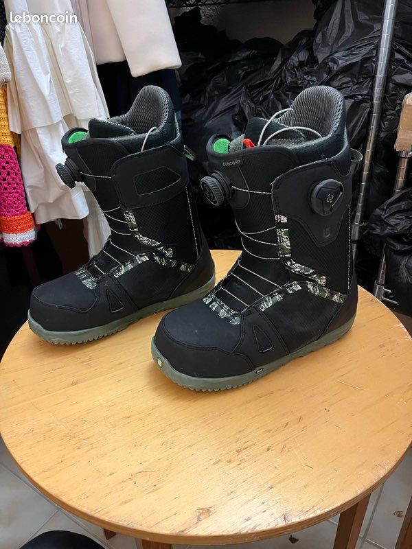 Bottes De Snowboard Burton Concord Avec BOA - Taille 8.5, état Occasion Très Bon