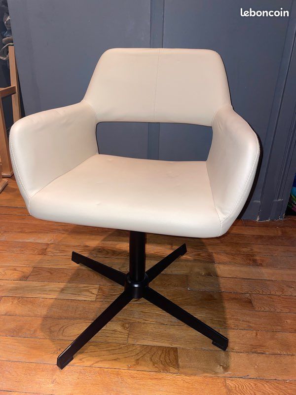 Siège de Bureau design beige (image 1)