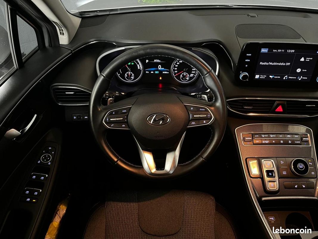 HYUNDAI SANTA FE HYBRID INTUITIVE - 1.6 T-GDi 230CH BVA6 - 7 PLACES - 1ERE MAIN - GARANTIE 6 MOIS MINIMUM (image 10)